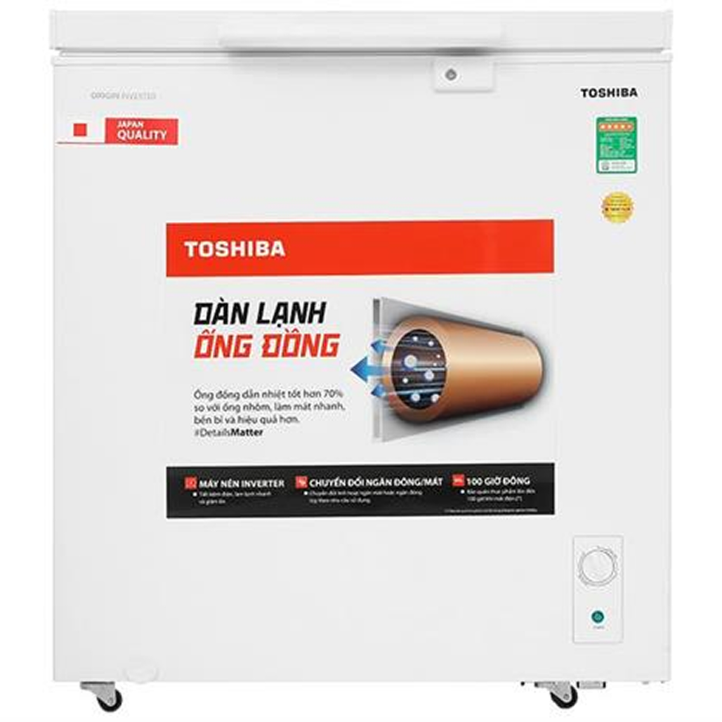 Tủ Đông Toshiba Cửa Trên 201 Lít 2024 (Gr - Rc265Cm - Pmv(01))