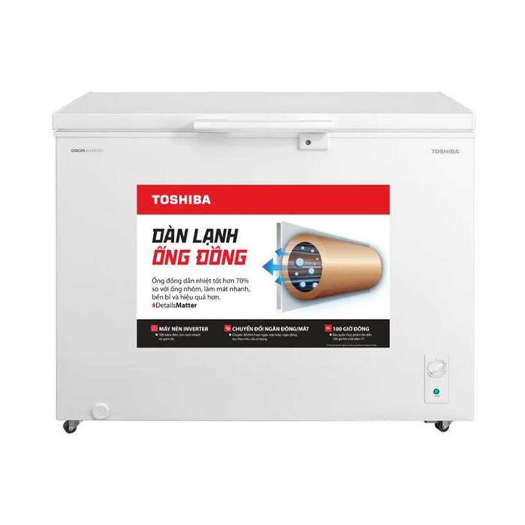 Tủ Đông Toshiba Cửa Trên 293 Lít 2025 (Gr - Rc390Cm - Pmv(01))