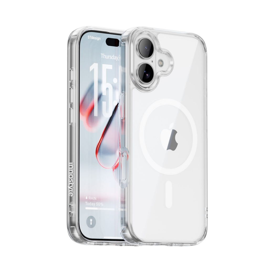 Ốp lưng iPhone 17 pro innostyle crystalguard with magsafe clear