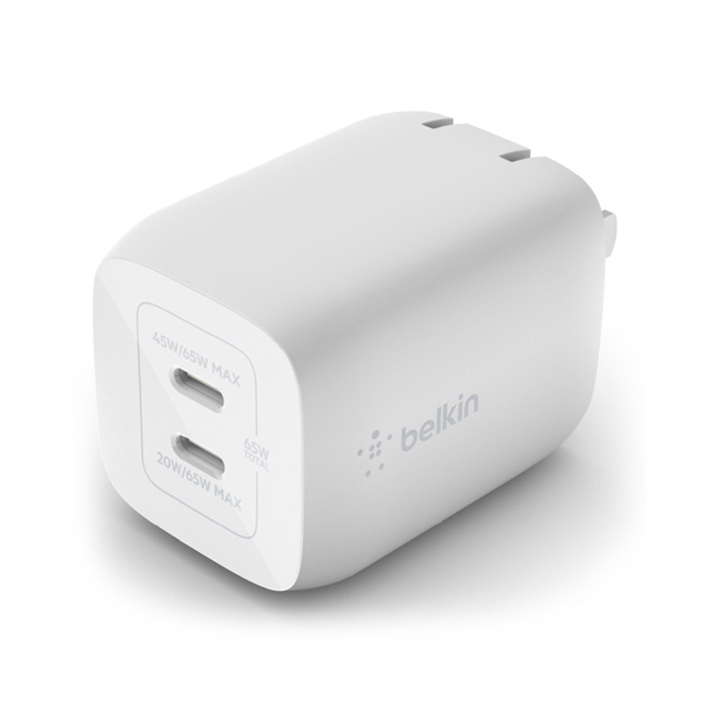 Củ sạc Belkin GAN 65W PD PPS 2 cổng