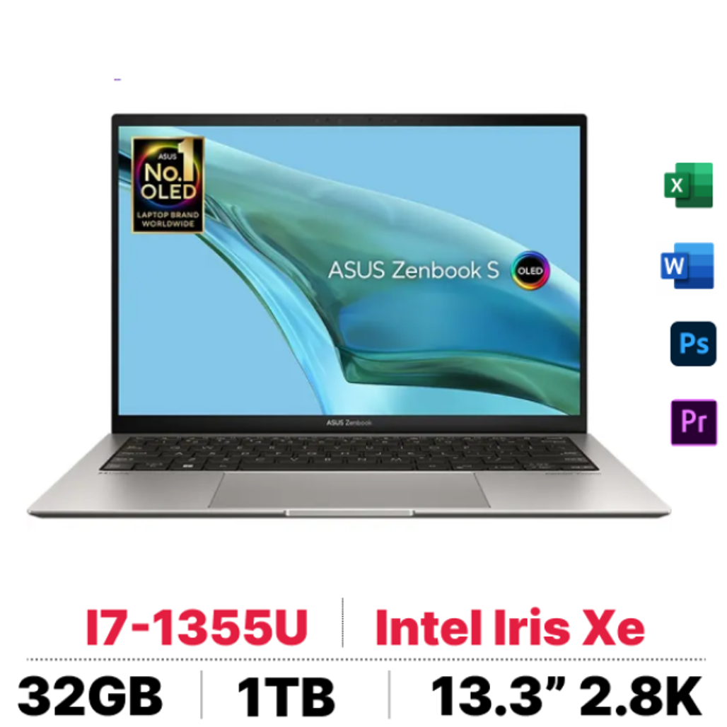 Laptop Asus Zenbook S 13 Oled Ux5304Va - Xs76T - Cũ Xước Cấn