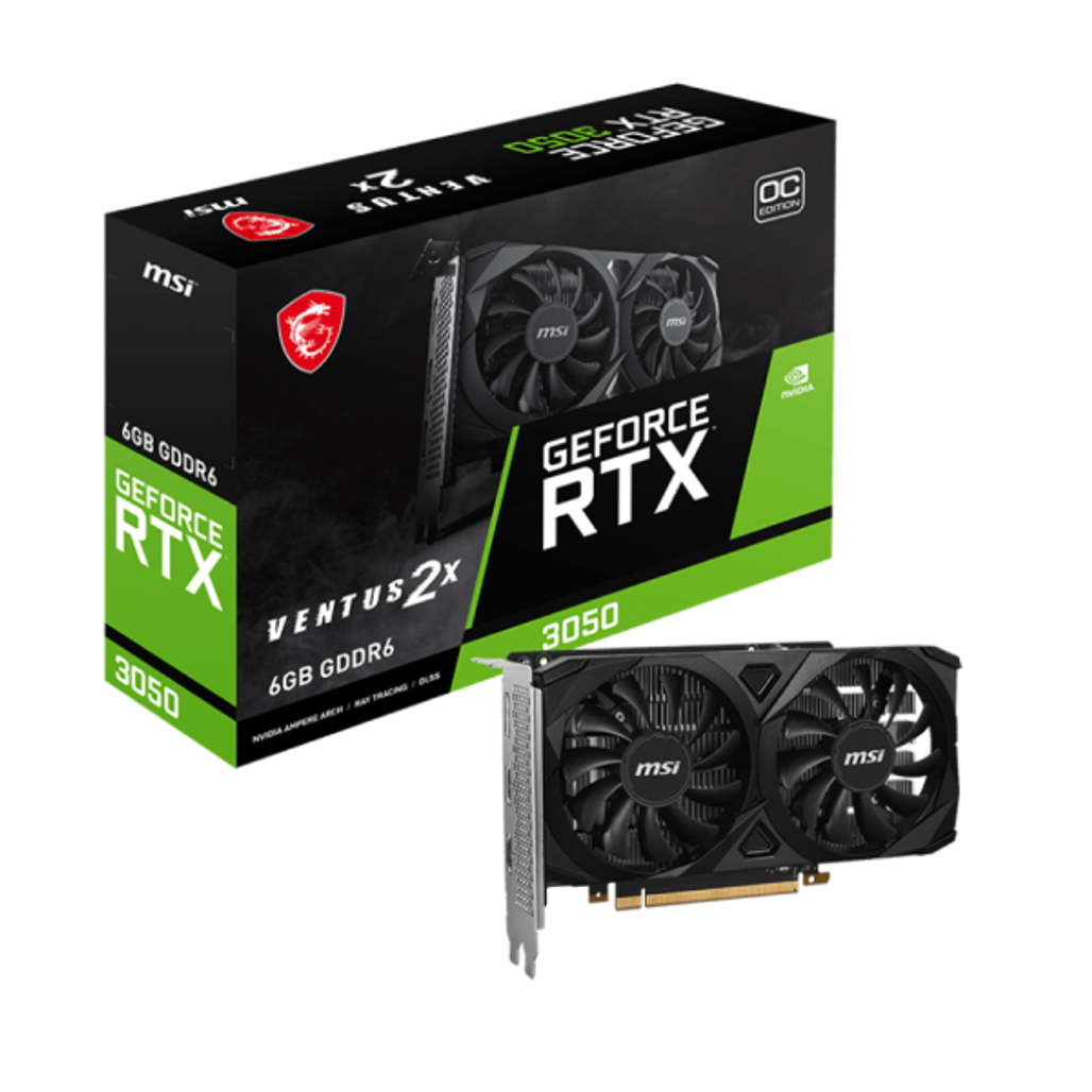VGA MSI GeForce RTX 3050 VENTUS 2X 6G OC