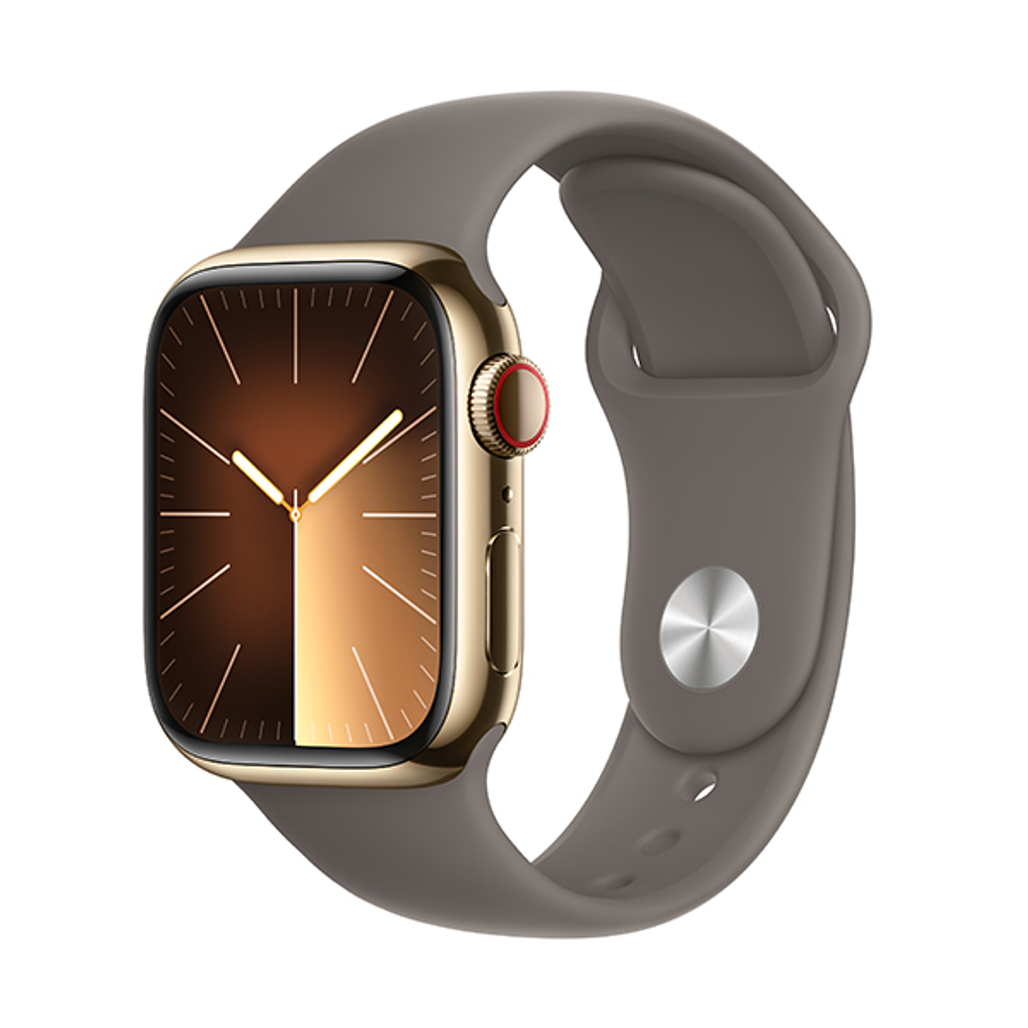 Apple Watch Series 9 45mm (4G) viền thép dây cao su - Cũ Trầy Xước