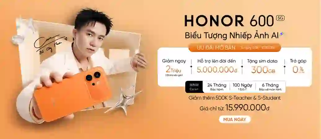 HONOR 600 5G Biểu tượng nhiếp ảnh AI