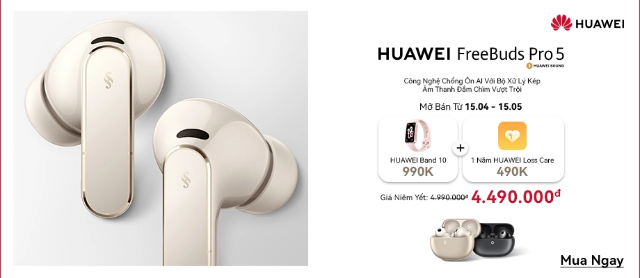 HUAWEI FREEBUDS PRO 5  Âm trầm mạnh mẽ