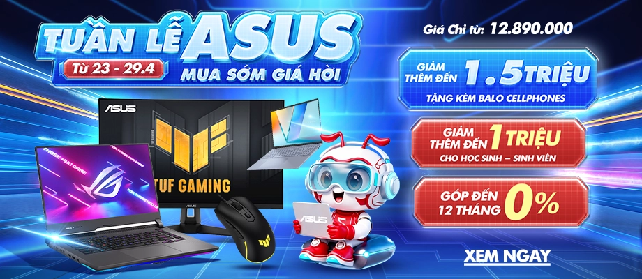 TUẦN LỄ THƯƠNG HIỆU ASUS  Mua ngay