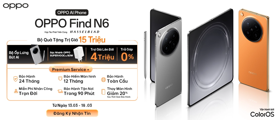OPPO FIND N6  Đăng ký nhận tin