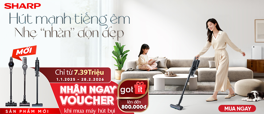 MÁY HÚT BỤI CẦM TAY SHARP  Giá cực hấp dẫn