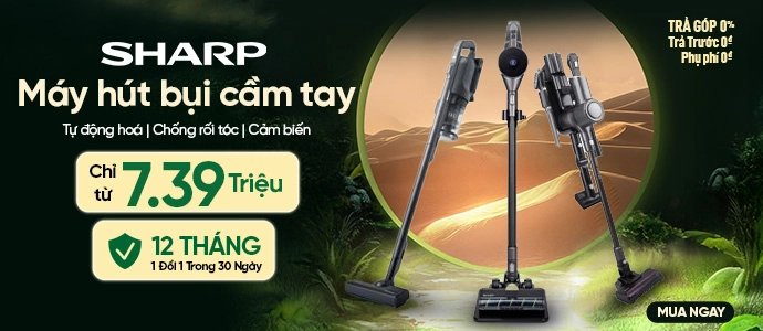 MÁY HÚT BỤI CẦM TAY SHARP  Giá cực hấp dẫn