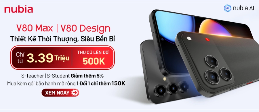 NUBIA V80 Siêu bền bỉ - Mua ngay
