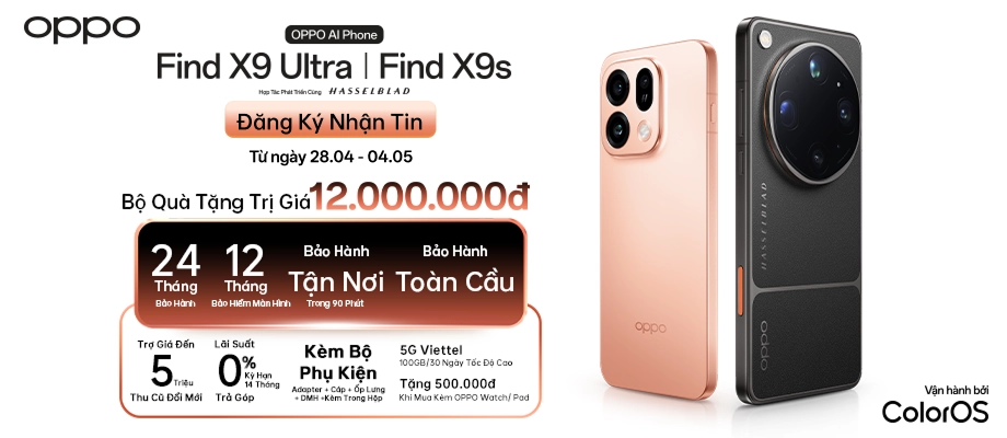 OPPO FIND X9 ULTRA | X9S  Đăng ký nhận tin