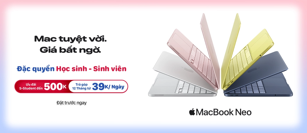 MACBOOK NEO  Đặt trước ngay
