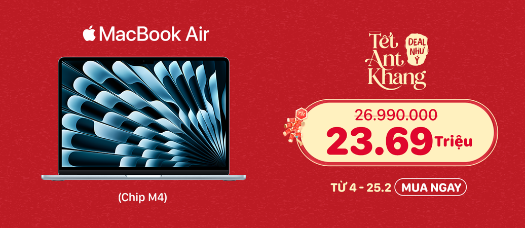 MACBOOK AIR M4  Trọn Tết, Vẹn Tinh Hoa