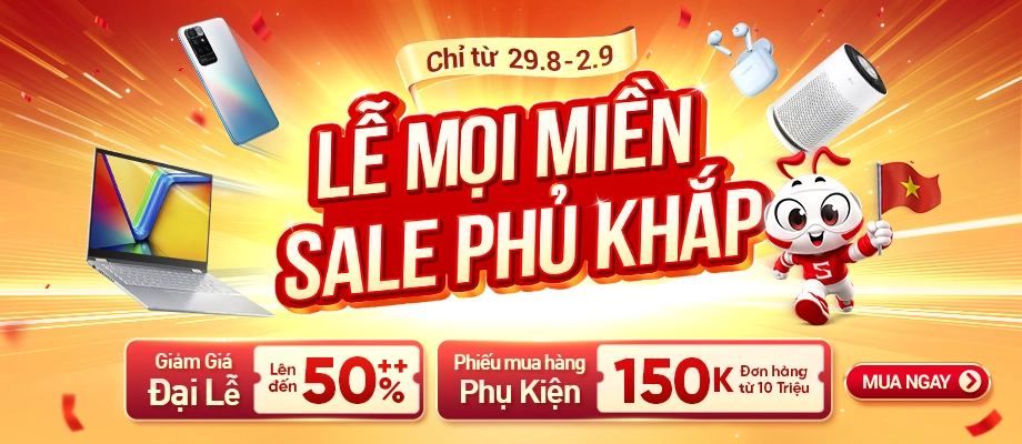 MỪNG LỄ 2 THÁNG 9  Giảm sốc đến 50%++
