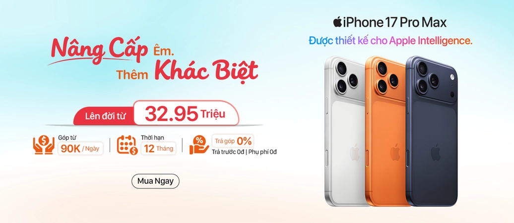 IPHONE 17 PRO MAX  Nâng cấp êm. Thêm khác biệt