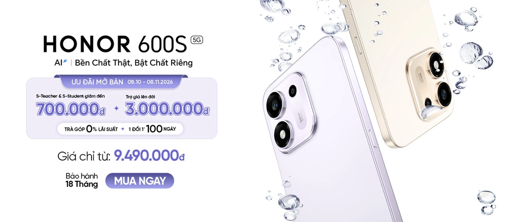 HONOR 600S 5G  Ưu đãi mở bán