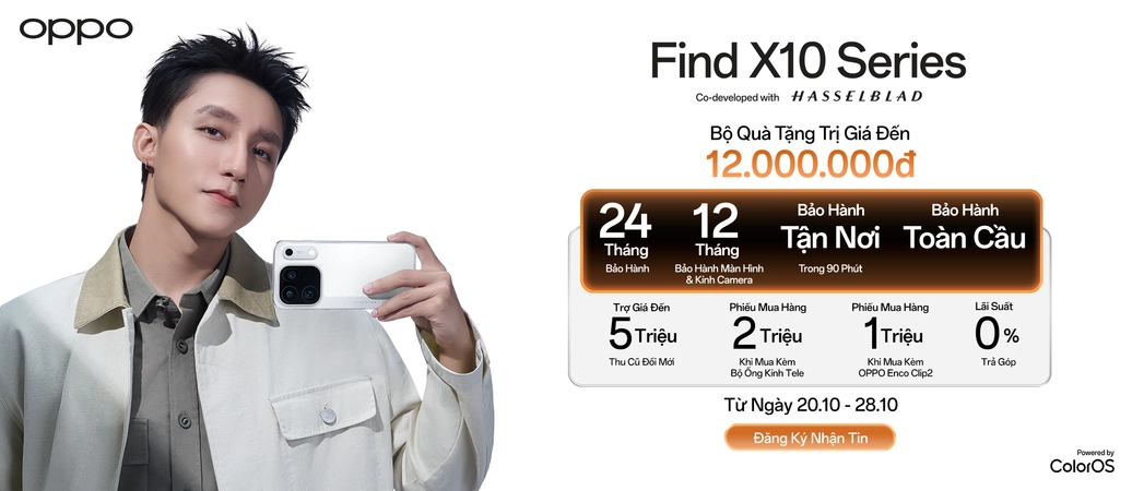 OPPO FIND X10 SERIES Đăng ký nhận tin