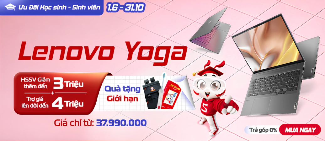 LENOVO YOGA  Sức mạnh AI, nâng tầm ý tưởng