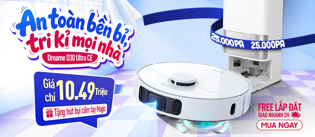 ROBOT DREAME D30 ULTRA CE  Ưu đãi cực tốt