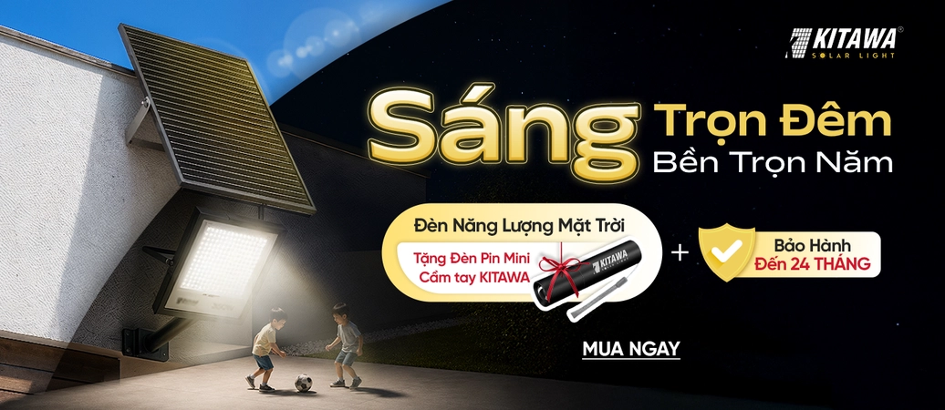 ĐÈN NĂNG LƯỢNG MẶT TRỜI  Tặng đèn pin mini