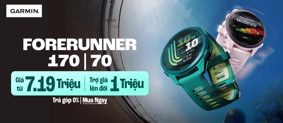 GARMIN FORERUNNER  Tập luyện thông minh, tiến bộ rõ rệt