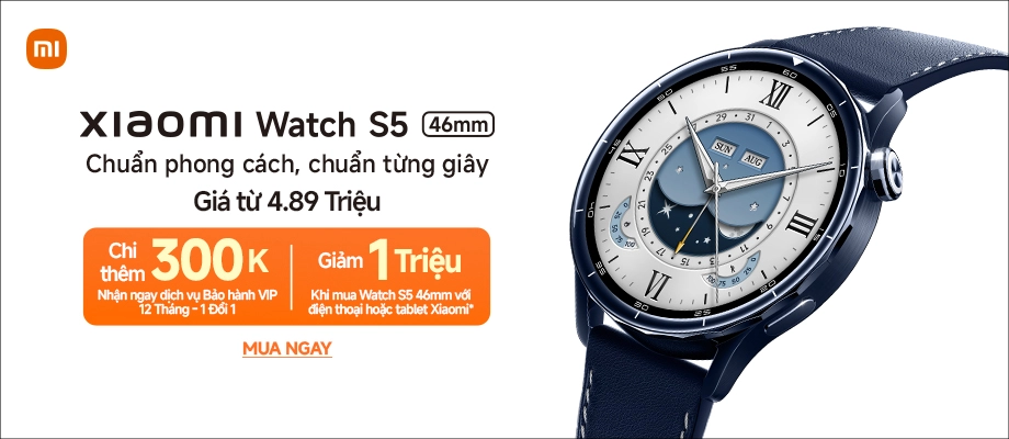 XIAOMI WATCH S5 Chuẩn phong cách, chuẩn từng giây