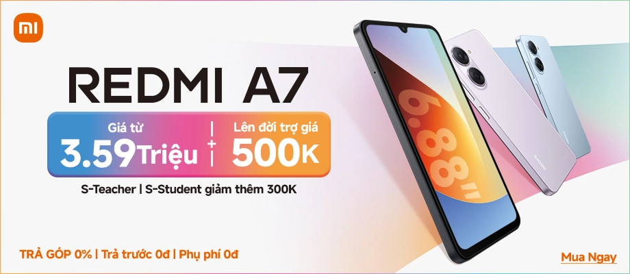 XIAOMI REDMI A7 Màn hình 6.88” sống động