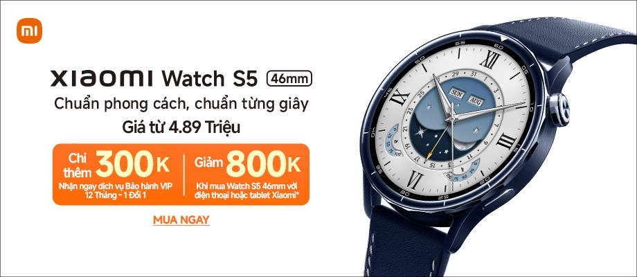 XIAOMI WATCH S5  Chuẩn phong cách, chuẩn từng giây