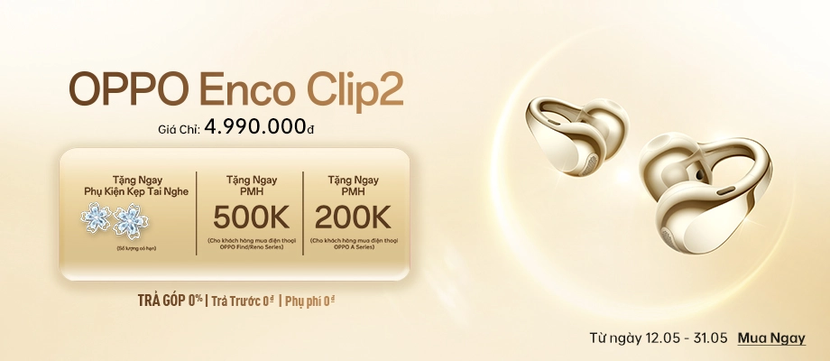 TAI NGHE OPPO ENCO CLIP2  Mơ bán - ưu đãi hấp dẫn