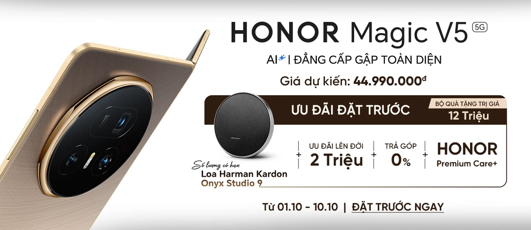 HONOR MAGIC V5  Ưu đãi quà 12 triệu