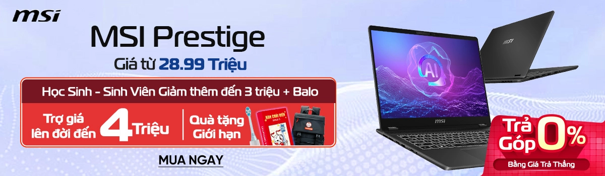 Ưu đãi khi mua laptop AI Desktop
