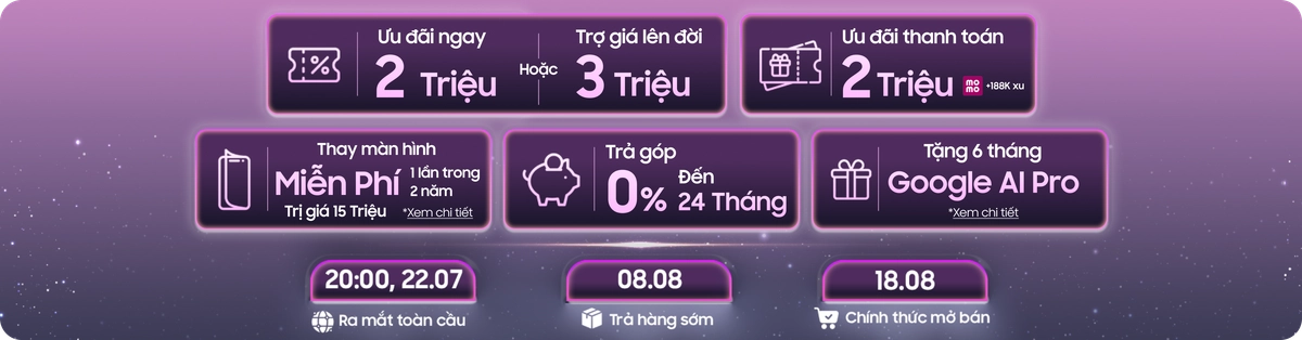 Đặt trước Samsung Z Fold 8 Ultra tại CellphoneS nhận ưu đãi dành riêng Desktop