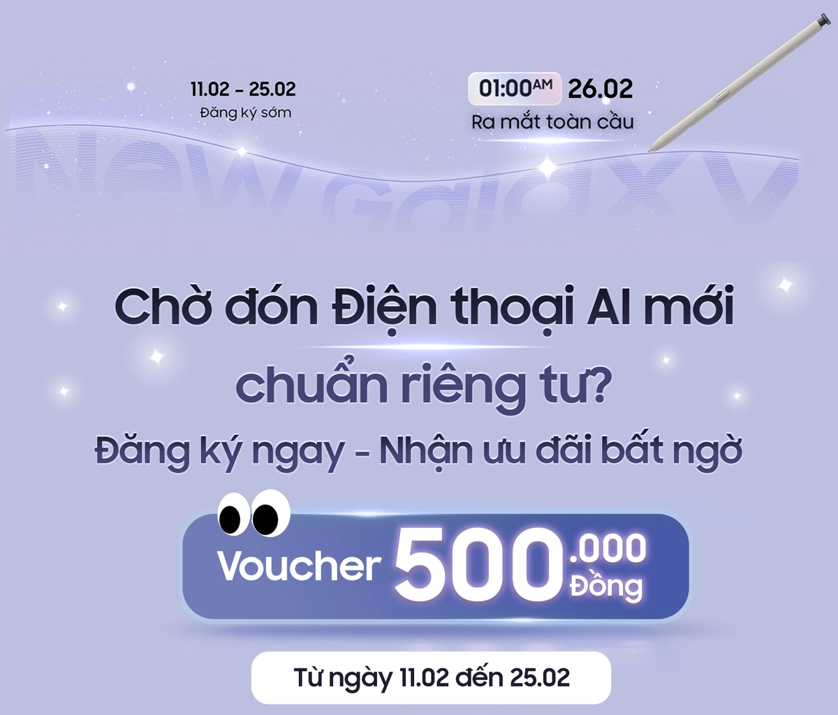 Đăng ký Samsung Galaxy Mới nhận ưu đãi đặc quyền Desktop