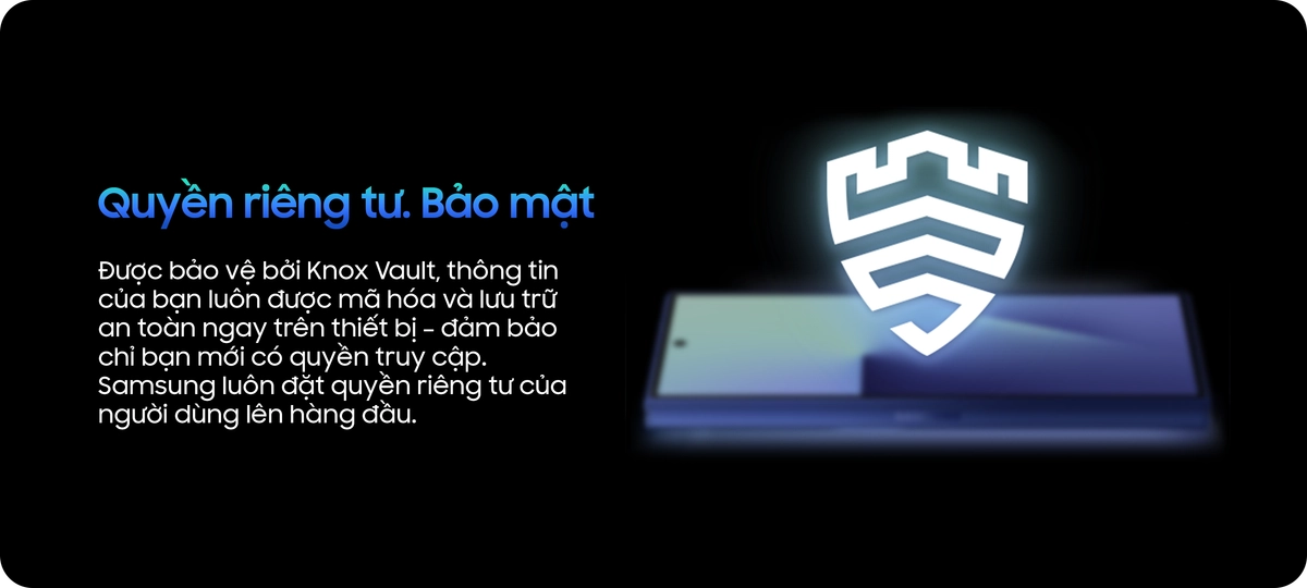 Thông tin trên điện thoại Z Fold7 được mã hóa tăng bảo mật, riêng tư Desktop