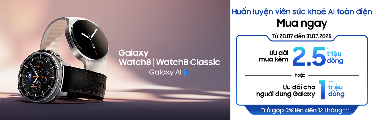 Đặt trước Samsung Galaxy Watch 8 tại CellphoneS Desktop