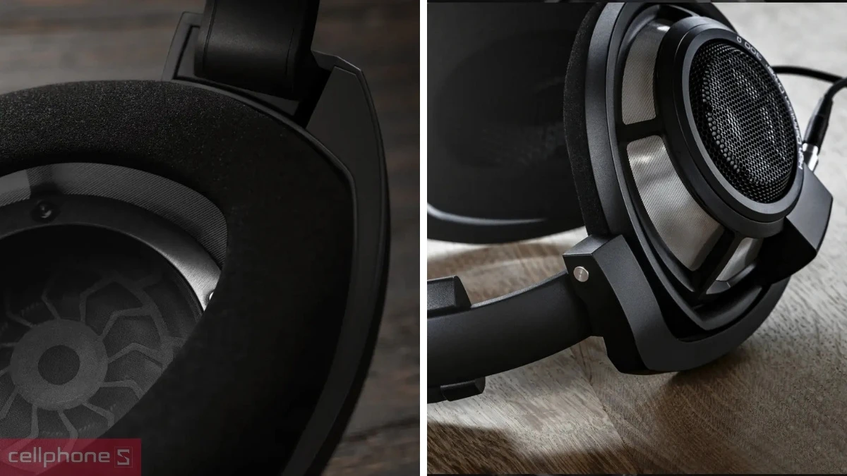 Thiết kế tai nghe chụp tai Sennheiser HD800S