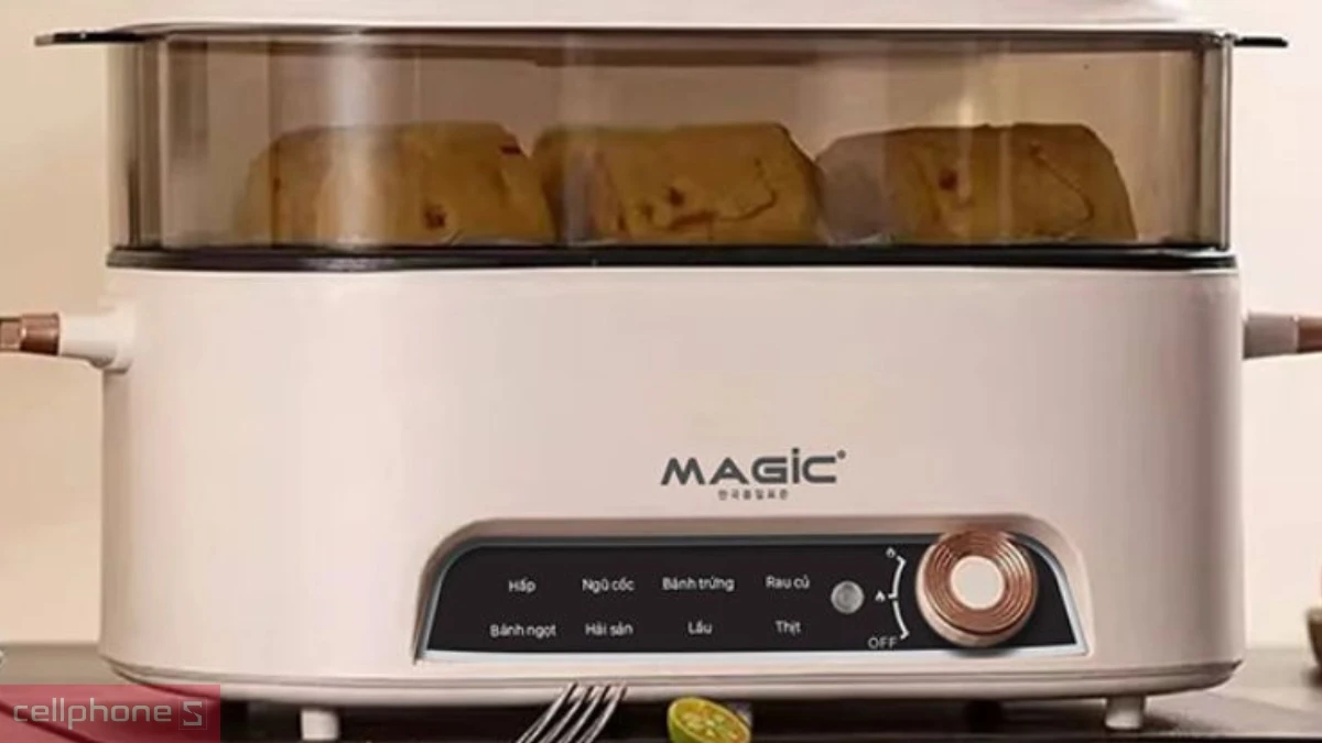 Thiết kế nồi lẩu hấp thủy nhiệt Magic A-090