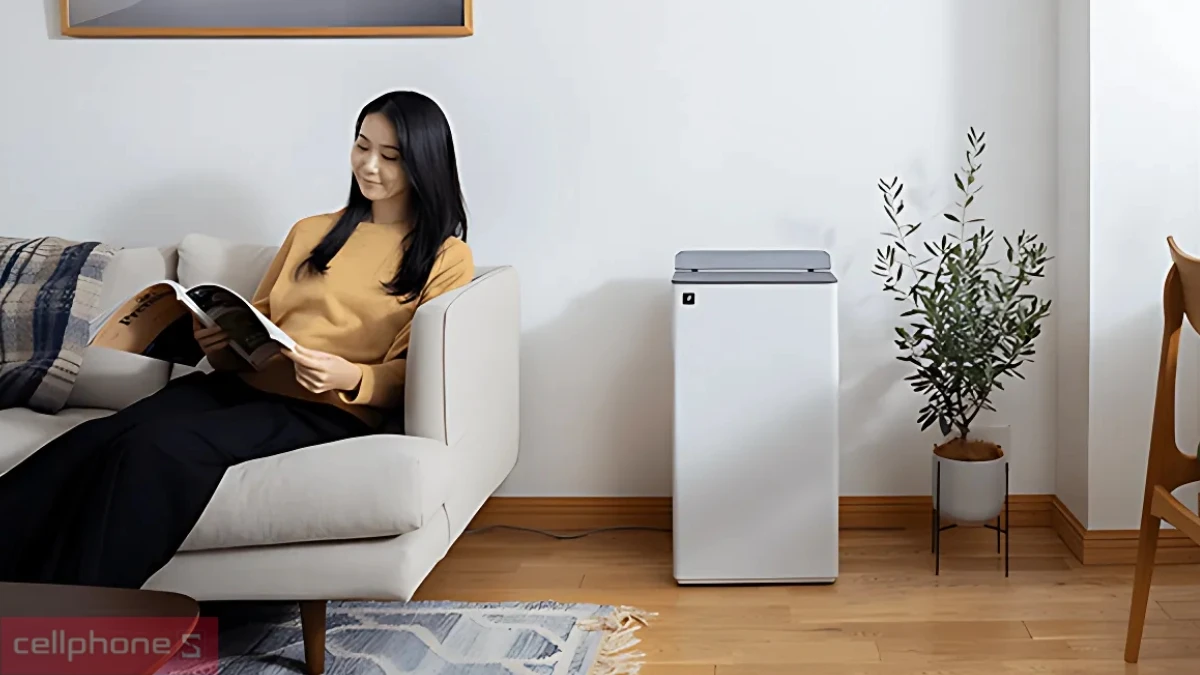 Thiết kế máy hút ẩm lọc không khí Sharp DW-T30FV-W 30L