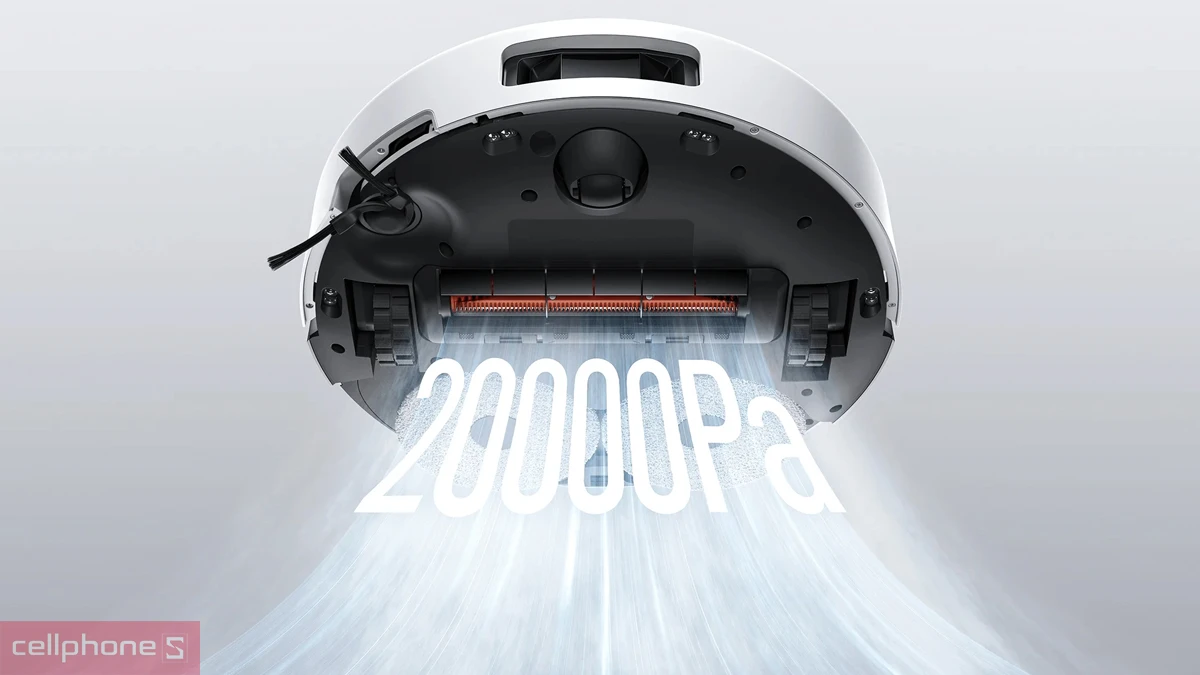 Hiệu suất làm sạch ấn tượng của robot hút bụi Xiaomi Vacuum 5