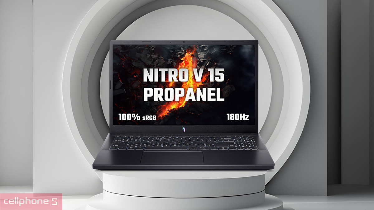 Pin, hệ thống cổng kết nối của laptop Acer Gaming Nitro V 15 Propanel ANV15-41-R0Y4