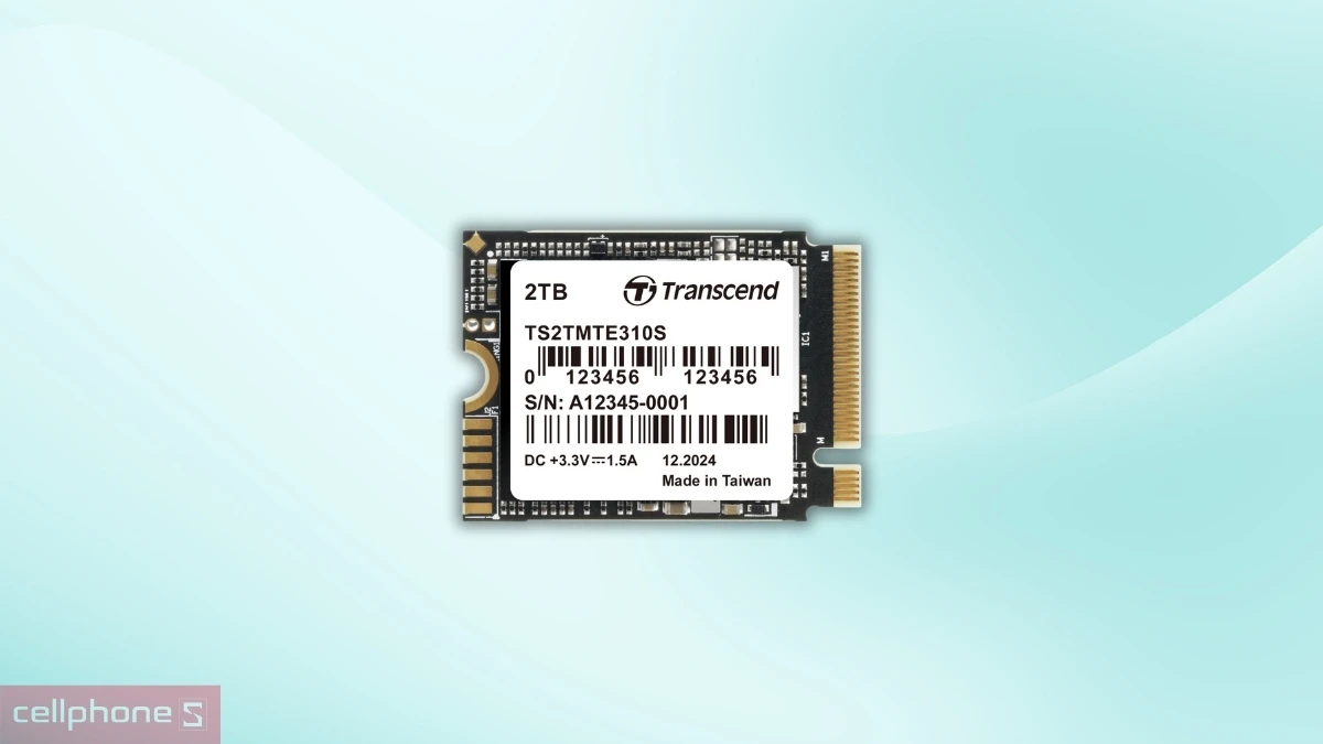 Tốc độ đọc ghi nhanh chóng của ổ cứng SSD Transcend MTE310S M.2 2230 PCIE Gen4x4 1TB