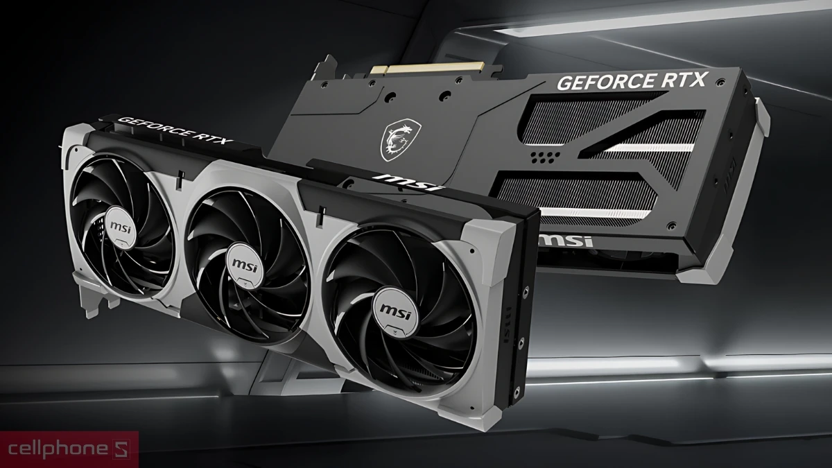 Thiết kế VGA MSI Geforce RTX 5070 12G Ventus 3X OC