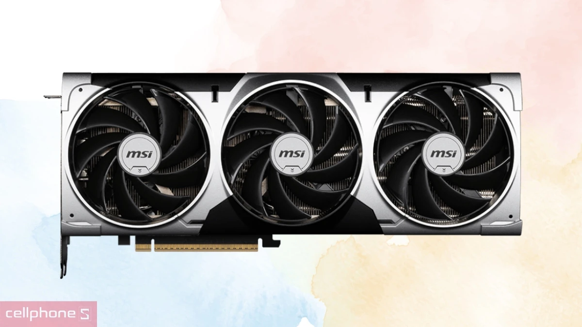 Hệ thống tản nhiệt của VGA MSI Geforce RTX 5070 12G Ventus 3X OC 