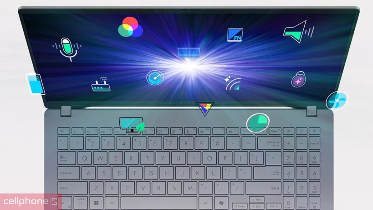 Bàn phím có hành trình phím tốt, Touchpad rộng rãi