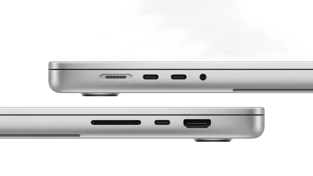 MacBook Pro M4 16 inch được trang bị ba cổng Thunderbolt 5