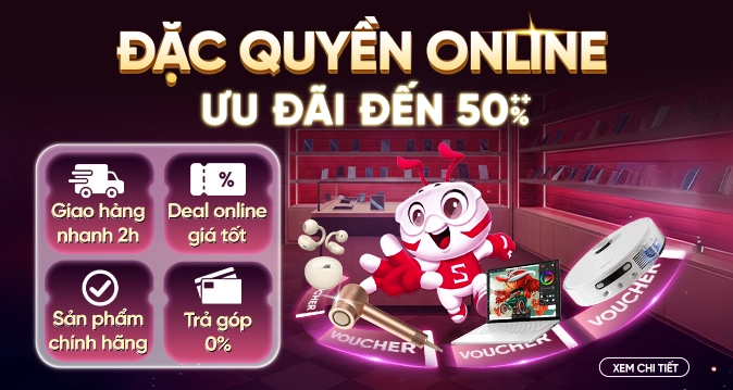 Banner đặc quyền ưu đãi khi mua hàng online - mobile