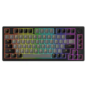 Bàn phím cơ không dây Dareu EK75 Pro RGB Black-Golden - Cũ