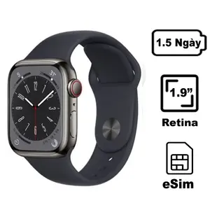 Apple Watch Series 8 45mm 4G - Viền nhôm Dây cao su - Cũ Đẹp