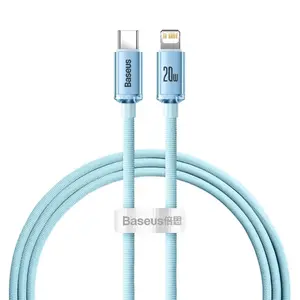 Cáp sạc nhanh Baseus Crystal USB-C to iP 20W 2m