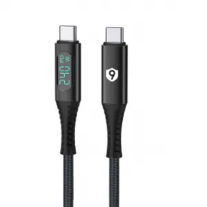 Cáp 9fit Supreme USB-C to USB-C LCD 240W dài 1m 9C24